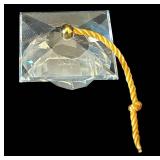 B2 - Swarovski Crystal Desk Set with Gold Accents - 5-Piece Glass Display Collection