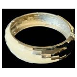 B1 - Ethnic Silver Necklace Set with Earrings and Cuff Bracelet - Oxidized Finish