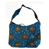 B1 - Boho Embroidered Handbags - Set of 3: Black Floral Vines, Blue Beaded, Black Quilted