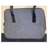 K - Vintage Prada Handbag / Vintage Prada Wool and Leather Shoulder Handbag