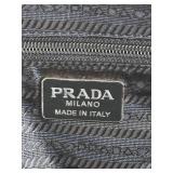 K - Vintage Prada Handbag / Vintage Prada Wool and Leather Shoulder Handbag