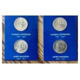 K - Two 2007 Presidential $1 Coins Collection Sets