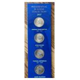K - Two 2007 Presidential $1 Coins Collection Sets
