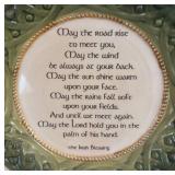 K - Grasslands Road Irish Blessing Plate
