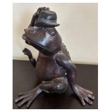 LR - Adorable Bronze Frog Figurines Set of 3