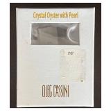 K - Oleg Cassini Crystal Oyster with Pearl Figurine