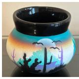 K - Benally Dine Petite Desert Scene Pottery Vase