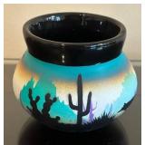 K - Benally Dine Petite Desert Scene Pottery Vase