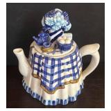 LR - Blue & White Ceramic Dishes with Trinket Box