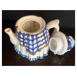 LR - Blue & White Ceramic Dishes with Trinket Box