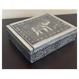 K - Leaf Platter & Elephant Design Trinket Box