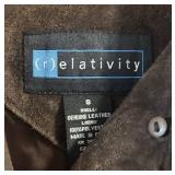 LR - Relativity Leather Coat - Size S - Genuine Leather