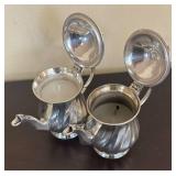 Five Silver-Plated Teapot Candle Holders