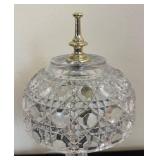 LR - Boudoir Crystal Lamp with Diamond Cut Shade