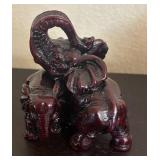 K -Three Decorative Elephant Figurines