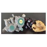 K -Three Decorative Elephant Figurines