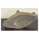 LR - Vintage Brass Dokra Ashtray - Four Figural Figures on Rim