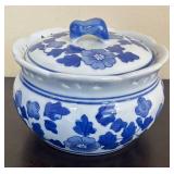 LR - Blue & White Boot Vases and Jar