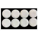 LR - Corelle Cornflower Blue Dinner Plates (8) & Casserole Dish with Glass Lid