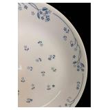 LR - Corelle Cornflower Blue Dinner Plates (8) & Casserole Dish with Glass Lid