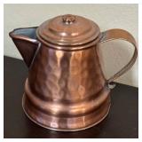 LR - Gregorian Copper Teapot Set with Pot with Sugar & Creamer