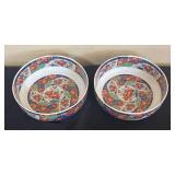 LR - Imari-Style Porcelain Bowls