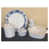 LR - Pretty Platter, Casserole, Canister and More