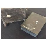 K - Vintage Dhokra Trinket Box and Small Trinket Box