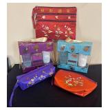 LR - Embroidered Floral Pouches and Bath & Body Gift Sets - Soaps, Lotions & Hand Cream