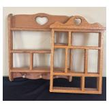 LR - Wooden Display Wall Shelves