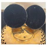 Brass Candle Holders & Ornate Vintage Brass Bowl