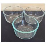 K - Pyrex, Anchor Hocking & Pampered Chef Glass Bakeware Lot - Bowls & Dishes