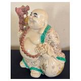 K - Laughing Buddha Figurine Mala & Staff