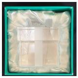 K - Simon Designs Crystal Paper Weight