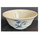 LR -Vintage Blue Bamboo Melamine Dinnerware Bamboo Pattern Set - Platters, Bowls & Dishes