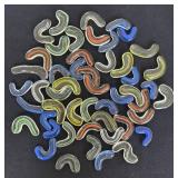 K - Art Glass Squiggles - Assorted Colors