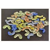 K - Art Glass Squiggles - Assorted Colors