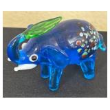 K - Pier 1 Imports Ella & Raja Glass Elephant Figurines