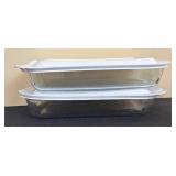 LR - CorningWare & Pyrex Glass Bakeware Lot - Floral Pattern Casseroles & Cake Pans and More