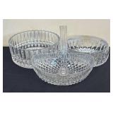 LR - Crystal and Glass Serving Bowls