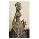 K - Dhokra Brass Figurine Bell