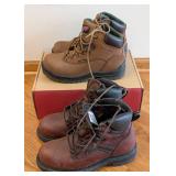 K - Red Wing Boots - Waterproof Leather Work Boots (2-Pair Lot, US 8.5 & US 7)