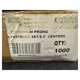 1000 3" Prong Fastener Sets