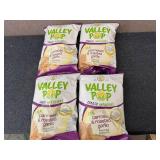 4 Bags Of Valley Pop Parmesan Roasted Garlic Popcorn