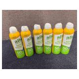 6 Bottles Of Alba Botanical 50 Spf Sunscreen