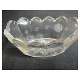 Vintage Kitchenware and Glassware Assortment, Droste Tin, Glass Dishes, Scoops