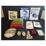 Antique and Vintage Ephemera Collection with Flour Sacks, Sheet Music, Photos, and Memorabilia