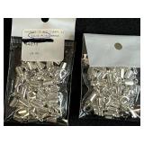 Assorted Jewelry Making Supplies with Leather Connectors, Clasps, and Cord Spools