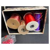 Assorted Jewelry Making Supplies with Leather Connectors, Clasps, and Cord Spools