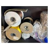 Assorted Jewelry Making Supplies with Leather Connectors, Clasps, and Cord Spools